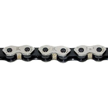 Picture of KMC K1 WIDE SINGLESPEED CHAIN - BMX / TRACK - SILVER/BLACK